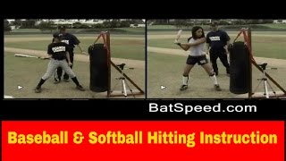 Baseball amp Softball Hitting Instruction amp Drills – How to Increase Bat Speed – Batspeedcom [upl. by Coffee889]