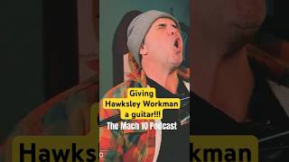 Giving Hawksley Workman a new guitar HawksleyWorkmanMusic GandLGuitars LeoFenderTribute [upl. by Etnovahs]