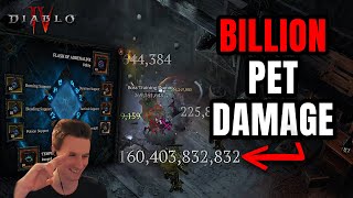 BILLION PET DAMAGE Possible on ALL Classes Season 3 Diablo 4 [upl. by Aicelf]