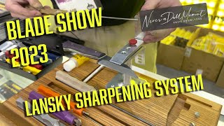 Blade Show 2023  Lansky Sharpening System  Angle Guided Sharpening System [upl. by Burrell]