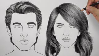 How to Draw Hair Male amp Female  Ultimate Tutorial [upl. by Soni59]