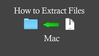 How to Extract Unzip Files on a Mac [upl. by Paget]