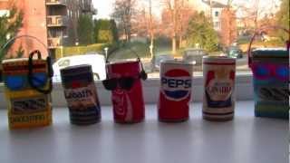 Canettes qui dansent  Dancing can Labatt Molson Pepsi Coke [upl. by Eylhsa]