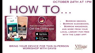 How to Use Libby Libby is a mobile app that supports users in accessing library ebooks [upl. by Carr]