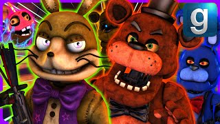 Gmod FNAF  Glitchtrap Gets Hunted Down By Animatronics From The FNAF Movie [upl. by Dash30]