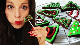 LES BROWNIES SAPINS DE NOËL  RECETTE DU GLAÇAGE ET DÉCORATION  Vlog de Loka 108 [upl. by Suzetta853]