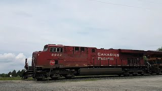 Canadian Pacific 231 westbound at Monkland Ontario June 20 2024 [upl. by Hgielrebmik]