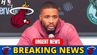 URGENT DAMIAN LILLARD ANNOUNCED IN MIAMI NO ONE EXPECTED THAT EXCHANGE CONFIRMED NEWS MIAMI HEAT [upl. by Celik]