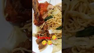 My dinner Vietnamese rolls noodles with chicken and beefdinnertimefood shortvideo [upl. by Haral]