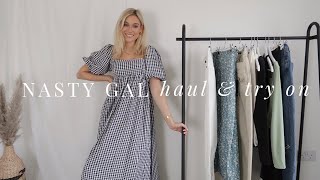 NASTY GAL TRY ON HAUL Summer to autumnfall pieces [upl. by Hester]