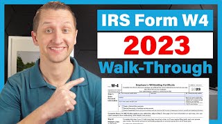 How to fill out the IRS Form W4 2023 [upl. by Gorges195]