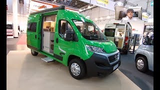 Forster V 541 HB RV Camper Van new model Fiat Ducato V541 green colour walkaround and interior K1128 [upl. by Martell]