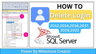 How To DeleteDrop LOGIN In SQL Server sql sqlserver [upl. by Son849]