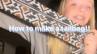 How to make a tail bag for your horse [upl. by Tnecillim]