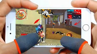 Iphone 6s Free Fire Gameplay ⚙️Settings Free Fire max HUDDPI MACRO 1 gb ram [upl. by Ardnama]