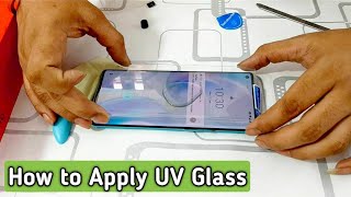 Oneplus 8 Pro  8T Best Tempered Glass  How to Apply UV Glass [upl. by Elfrida]