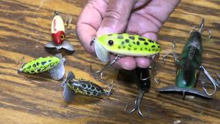 Jitterbug Topwater Lure catches Largemouth Bass with its side to side frog action [upl. by Assenab]