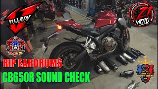 CB650R Villain Sound Check [upl. by Oiramat]