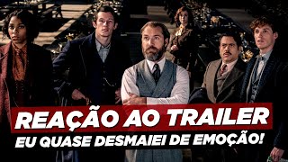 REAGINDO AO PRIMEIRO TRAILER DE ANIMAIS FANTÁSTICOS OS SEGREDOS DE DUMBLEDORE [upl. by Christabella]