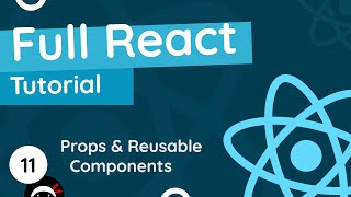 Full React Tutorial 11  Props [upl. by Oika72]