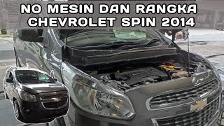 LETAK POSISI NOMOR MESIN DAN RANGKA CHEVROLET SPIN 2014 [upl. by Thgiled521]