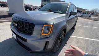 2022 KIA TELLURIDE SX NIGHTFALL TOWING IN EVERLASTING SILVER WITH BUTTERSCOTCH [upl. by Carothers]