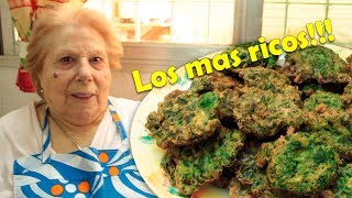 Buñuelos de Espinaca  Receta de la tía Mercedes fáciles y ricos  Ideas amp Sabores [upl. by Arracahs]