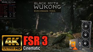 7900 XTX 🖥️ 7800X3D 🎮 Black Myth Wukong Benchmark Tool  4K FSR 3 Quality  Cinematic Settings [upl. by Kiona]