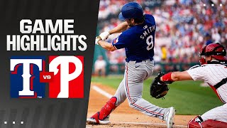 Rangers vs Phillies Game Highlights 52224  MLB Highlights [upl. by Eniarda]