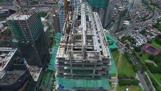 Flyover of The Finance Centre in Taguig City Philippines [upl. by Frederiksen]