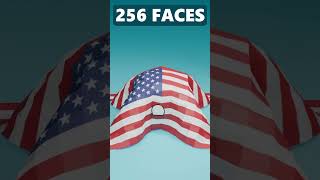 🇺🇸 USA Flag Cloth Simulation blender shorts simulation america [upl. by Munsey]