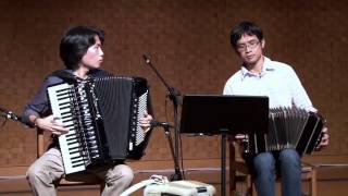 Bandoneon Accordion Jazz Duo Autumn Leaves [upl. by Sheila]