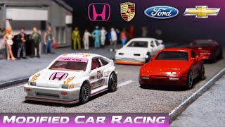 Diecast Street Race KotM4 T16 Qualifying Round  Custom Cars [upl. by Rexanne]