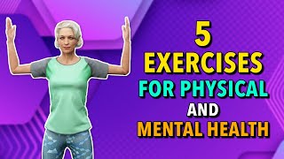 5 Seniors Exercises for Physical and Mental Health 2 Rounds [upl. by Valina]