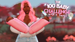 TWINS✨ The 100 Baby Challenge with INFANTS👶🏾🍼 The Sims 4 5 [upl. by Easlehc490]