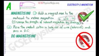 GCSE Physics  Magnetising and Demagnetising Magnets [upl. by Molly]