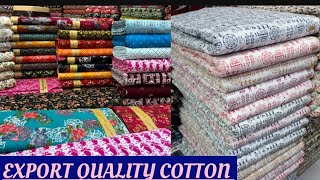 COTTON🔥EXPORT QUALITY  COTTON  WHOLESALE MARKET SURAT COTTON FABRICS COTTON WHOLESALE PRICE [upl. by Onnem26]