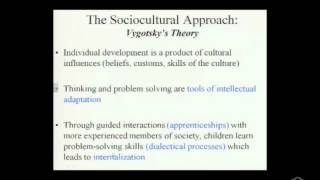 The Sociocultural Approach  Vygotskys Theory [upl. by Alina358]