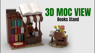 Books Stand  Lego MOC [upl. by Valer703]