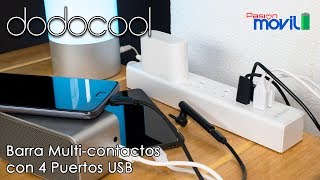 Barra Multicontactos con puertos USB de Dodocool [upl. by Adniuqal855]