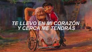 recuérdame letra  disney pixars coco [upl. by Eejan]