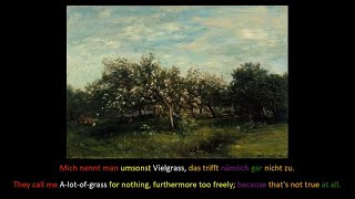 Learn German with Picture Descriptions Apple Blossoms  Charles Francois Daubigny [upl. by Maze]