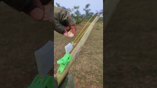 Bamboo Handy Project With Slingshot diy craft youtubeshorts wood bamboo [upl. by Hsaniva]