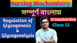 Regulation of Glycogenesis amp Glycogenolysis by Dr Jagadish SingWBUHS Nursing Biochemistry Bengali [upl. by Adlesirk430]