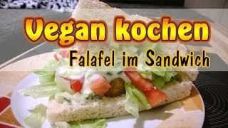 Rezept Vegane Falafel selber machen  Veganer Döner  Vegan kochen [upl. by Mllly]