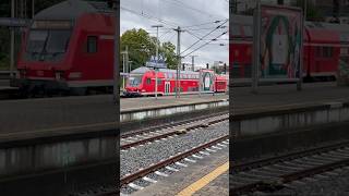 Doppelstock Wendezug auf dem Weg zum Frankfurter Hauptbahnhof trainspotting train railway db [upl. by Nylirem808]