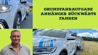 2 Teil Anhängerführerschein Rückwärtsfahren mit einem Anhänger aus drei Ansichten [upl. by Opportina]