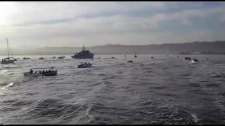 SA Navy arrives in Knysna [upl. by Imac]