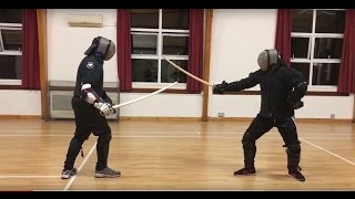 Sabre Sparring Malcolm vs Mike [upl. by Havens]