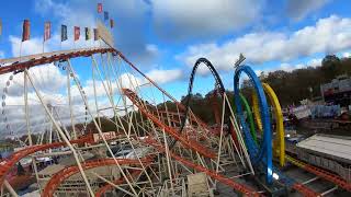 Hyde Park Winter Wonderland 2023  Olympia Munich Looping Coaster Barth on ride London [upl. by Jariah672]